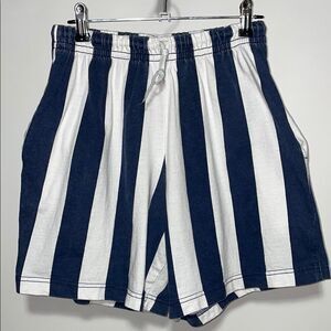 Vintage Striped Athletic Shorts for Men
